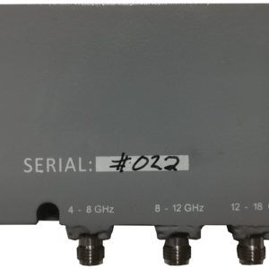 broadband rf quadruplexer product contiguous channels 2 to 4 to 8 to 12 to 18 GHz passband insertion loss less than 1 dB plexsa